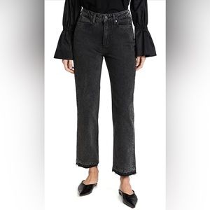 NWT PAIGE Sarah Straight Ankle Jeans - Priscilla Destructed
